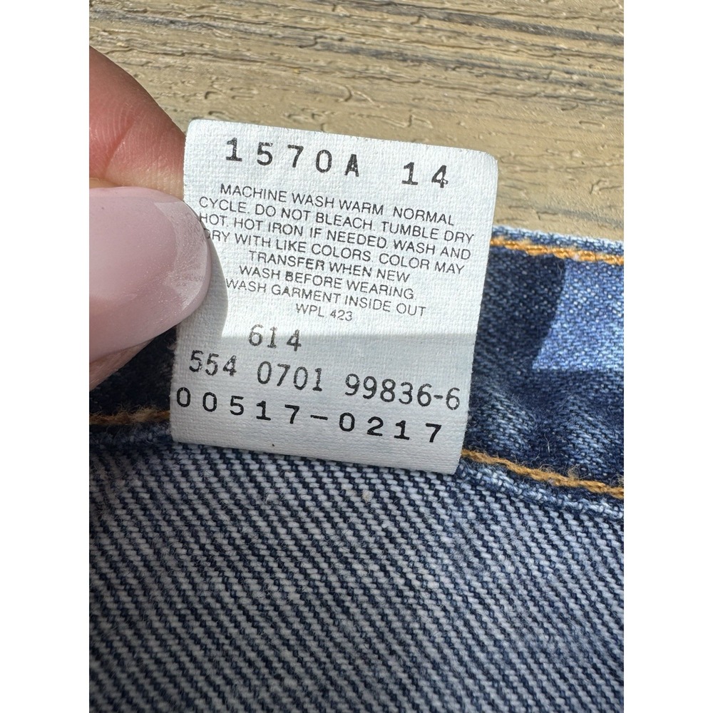 Y2K Levi's 517 Men's 32x32 Medium Wash Made USA 2001 - Picture 7 of 9